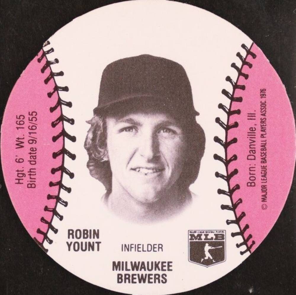 1977 Burger Chef Funmeal Discs Robin Yount # Baseball Card