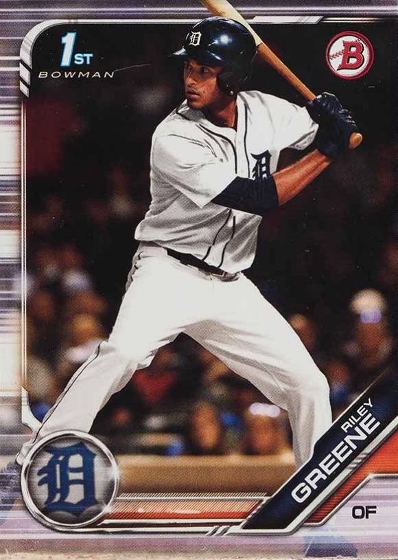 2019 Bowman Draft Riley Greene #BD50 Baseball Card