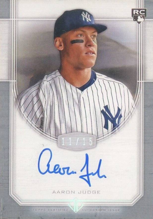 2017 Topps Transcendent Framed Autograph Aaron Judge #AJ Baseball Card