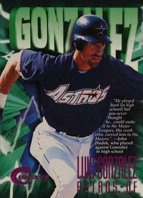 1997 Circa Rave Luis Gonzalez #68 Baseball Card