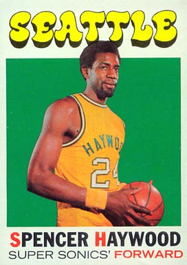 NBAカード 1975 スペンサーヘイウッド spencer haywood 1975 Topps Spencer Haywood All Star Basketball Card #200