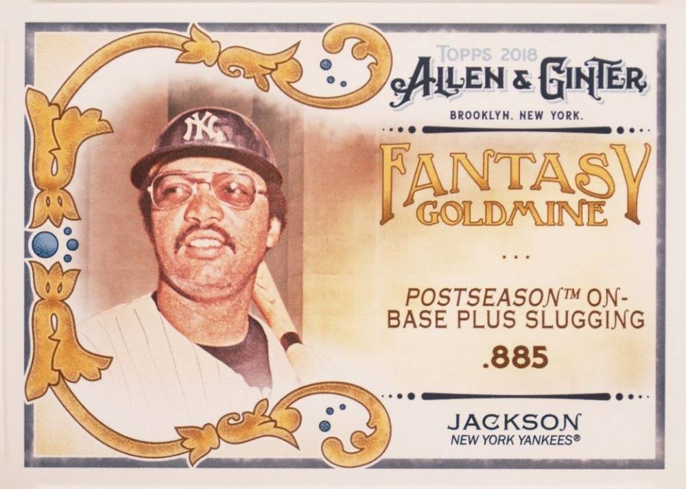 2018 Topps Allen & Ginter Fantasy Goldmine Reggie Jackson #FG-18 Baseball Card