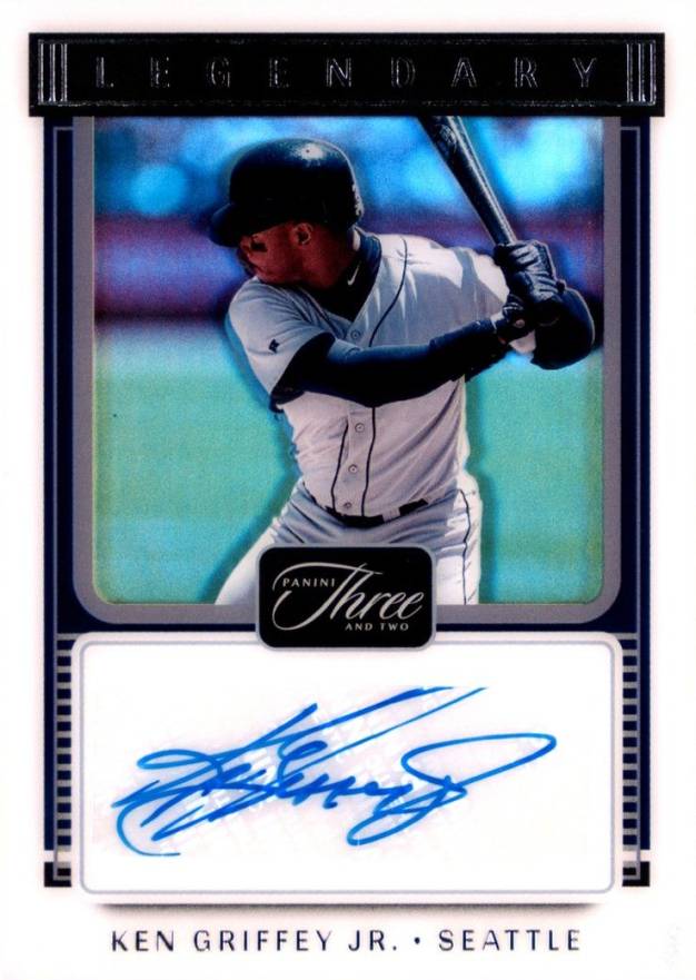 2022 Panini Three and Two Legendary Signatures Ken Griffey Jr. #LSKG Baseball Card