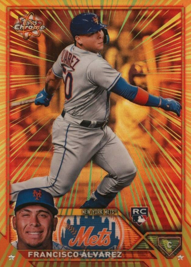2023 Topps Chrome Radiating Rookies Francisco Alvarez #RR7 Baseball Card