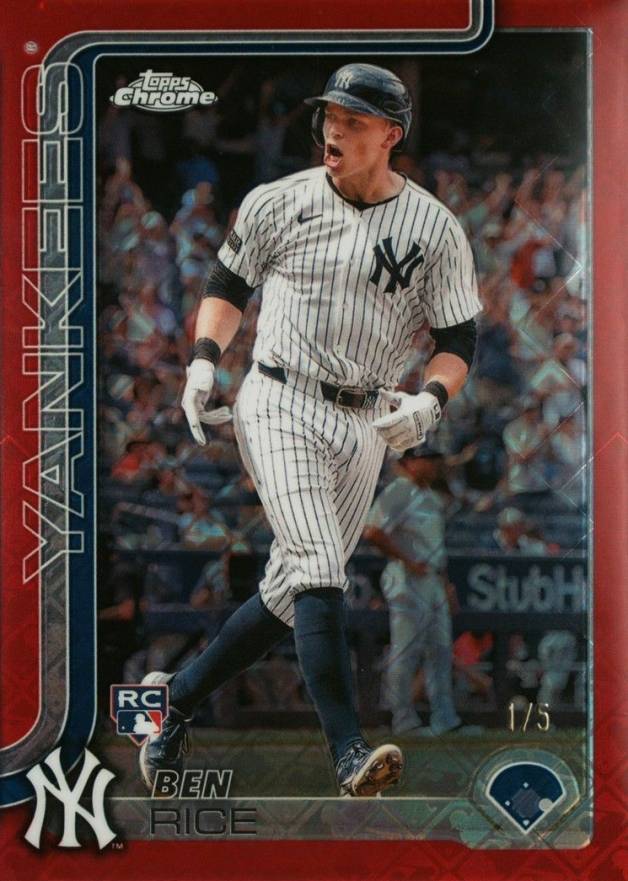 2025 Topps Chrome Logofractor Edition Ben Rice #139 Baseball Card
