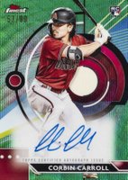 2023 Topps Finest Finest Autographs #CC Corbin Carroll Green Wave Baseball Card