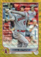 2022 Topps Chrome #1 Shohei Ohtani Gold Wave Refractor Baseball Card