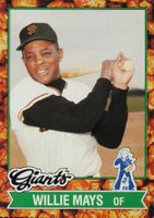 1982 Cracker Jack #13 Willie Mays Hand Cut Baseball Card