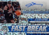 2020 Panini Mosaic Autographs Fast Break #FBAIV Allen Iverson Basketball Card