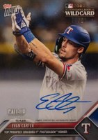 2023 Topps Now #964A Evan Carter Autograph Baseball Card