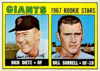 1967 Topps #341 Giants Rookies Baseball Card