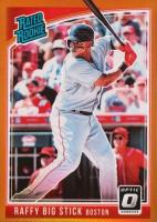 2018 Panini Donruss Optic #35 Rafael Devers Raffy Big Stick-Bronze Baseball Card