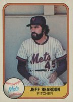1981 Fleer #335 Jeff Reardon Baseball Card