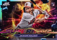 2024 Topps Chrome Cosmic Supernova #12 Jackson Holliday Baseball Card