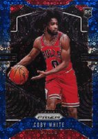 2019 Panini Prizm #253 Coby White Fast Break Prizm-Blue Basketball Card