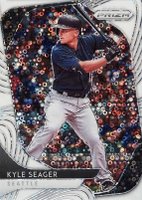 2020 Panini Prizm #17 Kyle Seager White Donut Circles Prizm Baseball Card