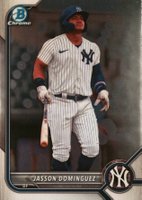2022 Bowman Draft #BDC75 Jasson Dominguez Chrome Baseball Card