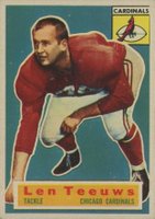 1956 Topps #46 Len Teeuws Football Card
