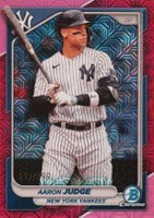 2024 Bowman Mega Box Chrome #7 Aaron Judge Fuchsia Refractor Baseball Card