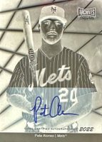 2022 Topps Archives Snapshots Picture Day #PD1 Pete Alonso Autograph-Negative Inverse Baseball Card