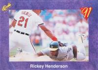 1991 Classic Collector's Edition #189 Rickey Henderson Baseball Card