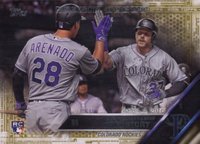 2016 Topps Update #US150 Trevor Story Gold Baseball Card