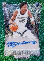 2023 Panini Prizm Deca Signatures #DSGGJ GG Jackson II Green Shimmer Fotl Basketball Card