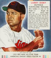 1952 Red Man Tobacco #6 Larry Doby Baseball Card