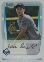 2011 Bowman Draft Prospects  #BDPP52 Blake Snell Chrome-Refractor Baseball Card