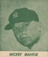 1964 Meadowgold Dairy Hand Cut # Mickey Mantle Baseball Card