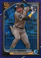2024 Bowman Chrome Mega Box #27 Jackson Merrill Purple Refractor Baseball Card