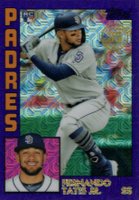 2019 Topps Silver Pack 1984 Chrome Promo  #34 Fernando Tatis Jr. Purple Refractor Baseball Card