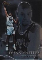 1999 Finest Dunk Masters #DM14 Tim Duncan Basketball Card