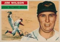 1956 Topps #171 Jim Wilson Gray Back Baseball Card