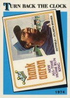 1989 Topps Tiffany #663 Hank Aaron Turn Back the Clock Baseball Card