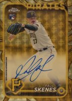 2024 Topps Gilded Collection Topps Chrome Gold Autographs #CGAPS Paul Skenes Superfractor 1/1 Baseball Card