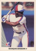 1990 Leaf #107 Marquis Grissom Baseball Card
