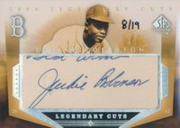 2004 SP Legendary Cuts Cut Signature #JR Jackie Robinson Baseball Card