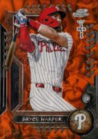 2024 Topps Cosmic Chrome X Cactus Jack #6 Bryce Harper Orange Refractor Baseball Card