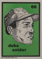 1984 O'Connell & Son Ink Mini Prints #66 Duke Snider Baseball Card