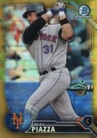 2016 Bowman Chrome National Refractors #BNR29 Mike Piazza Gold Baseball Card