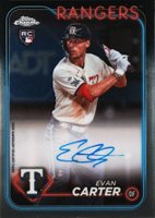 2024 Topps Chrome Rookie Autographs #RAEC Evan Carter Baseball Card