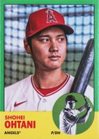 2022 Topps Archives #1 Shohei Ohtani Green Baseball Card