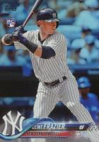 2018 Topps #7 Clint Frazier Batting-Rainbow Foil Baseball Card