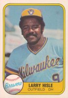 1981 Fleer #509 Larry Hisle Baseball Card