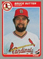 1985 Fleer #241 Bruce Sutter Baseball Card