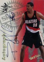 1997 Skybox Premium Autographics # Rasheed Wallace Basketball Card