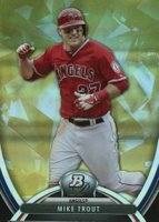 2013 Bowman Platinum #2 Mike Trout Gold Baseball Card