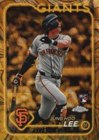 2024 Topps Gilded Collection #113 Jung Hoo Lee Gold Wave Baseball Card