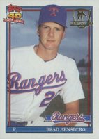 1991 Topps Desert Shield #706 Brad Arnsberg Baseball Card